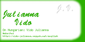 julianna vido business card